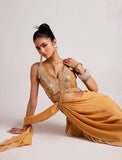 Mustard Melody Draped Saree