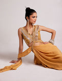 Mustard Melody Draped Saree