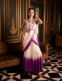 Purple Haze Ombre Drape Saree